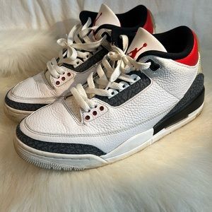 Nike Shoes Air Jordan 3 Retro SE GS “Denim/Fire Red”